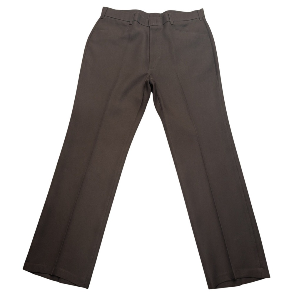 Vintage Levi's‎ Action Slacks Mens 35x32.5 Brown Straight Leg Dress Pants